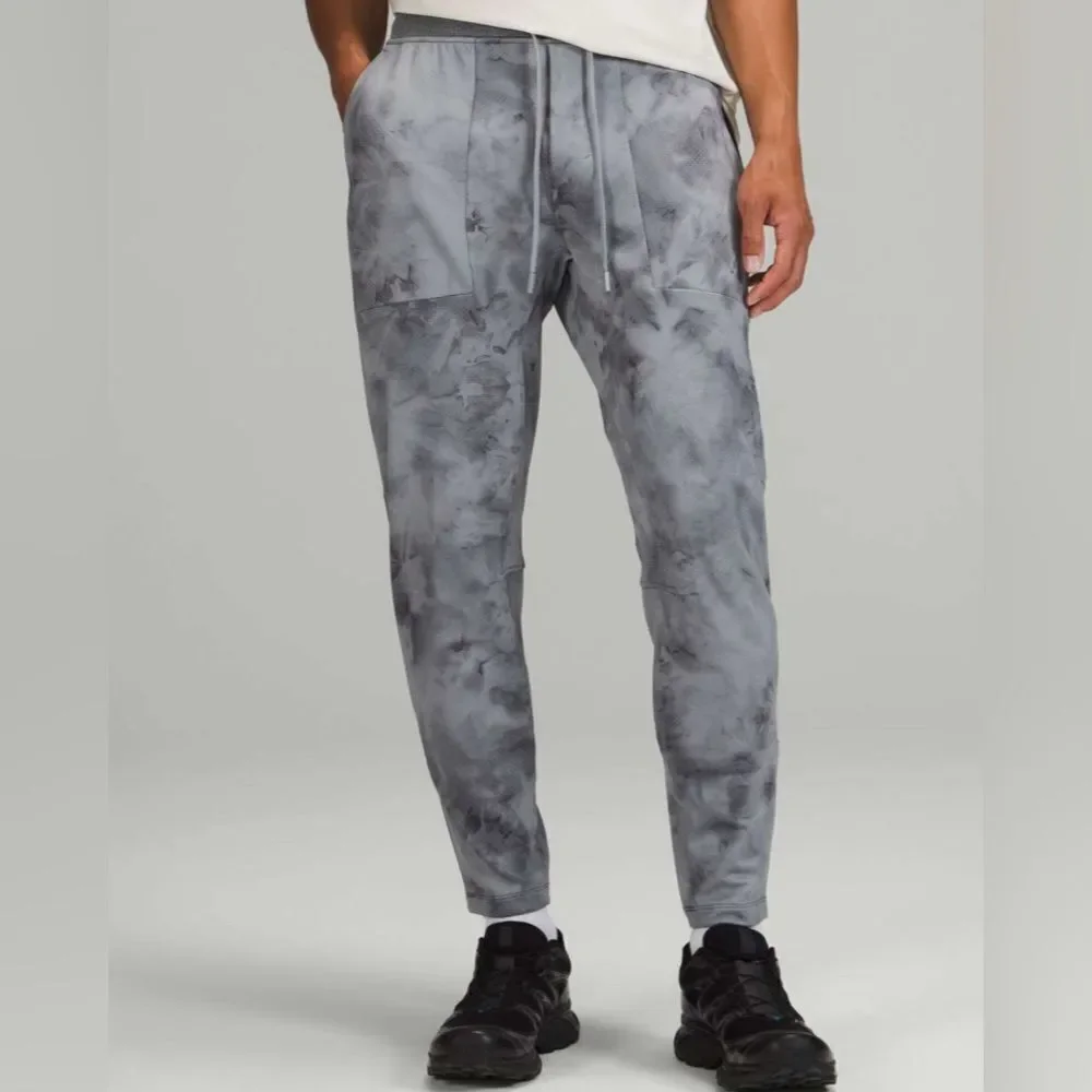 Lululemon Textured Tech Pant Diamond Dye Gold Spice Black M5ABGS Men’s Size M